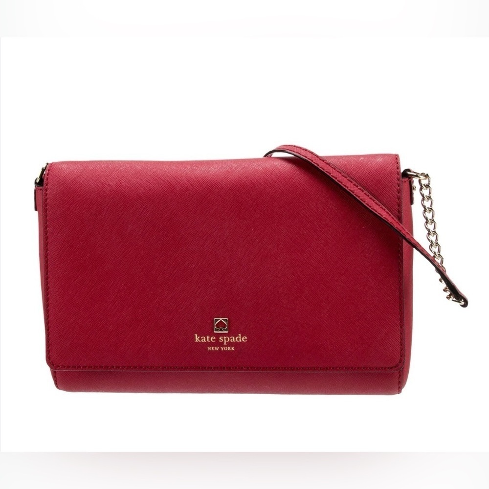 Kate Spade Cove Street Dody Purse Crossbody Red Leather EUC